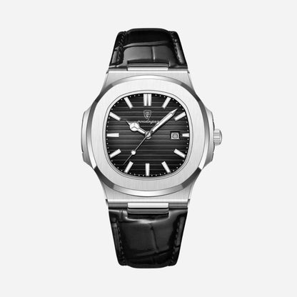 Poedagar Kaş Erkek Kol Saati – Lacivert Kadran, Mavi Deri Kordon – 2. görsel